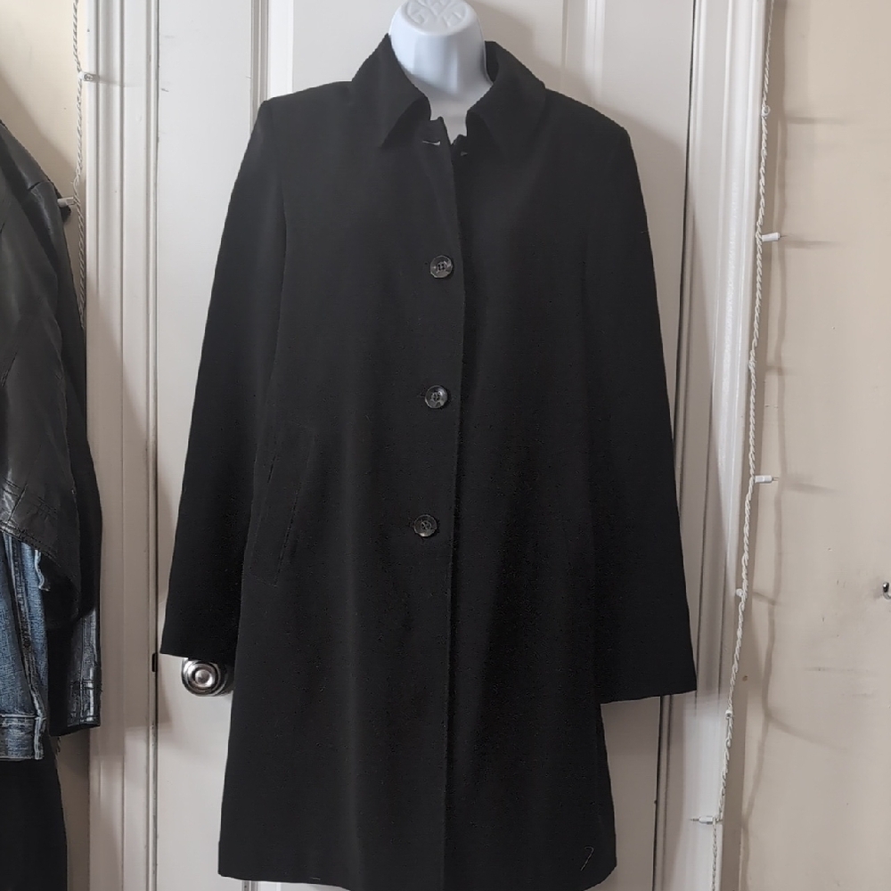 Elegant Black Women's Trench Coat